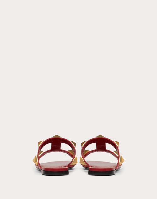 Vlogo flat calfskin online slide sandal