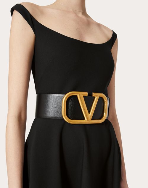 Valentino - Garavani VLOGO Reversible Oversized Belt - Black or Red