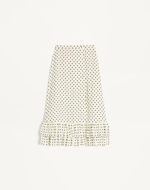 Valentino - Gonna In Supergran Stampa Plusdepois - Betulla/nero - Donna - Gonne