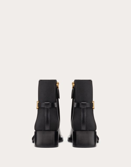 VLOGO THE BOLD EDITION ANKLE BOOT IN BLACK CALFSKIN 70MM