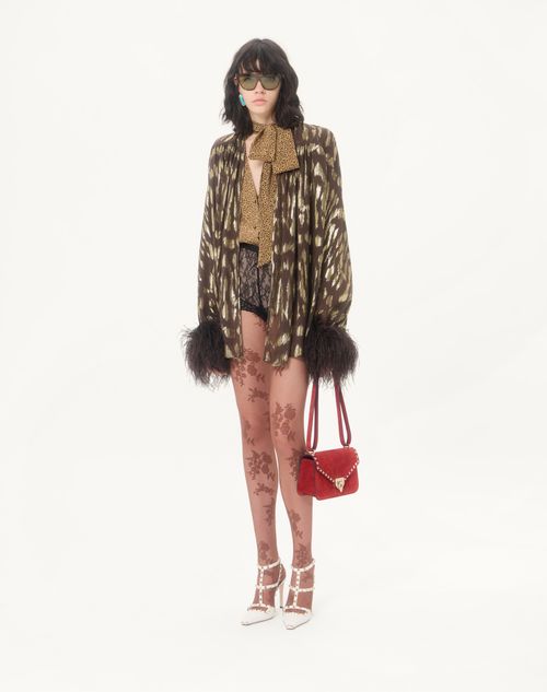 Valentino Garavani - Valentino Garavani Rockstud Small Shoulder Bag In Suede - Red - Woman - Shoulder Bags