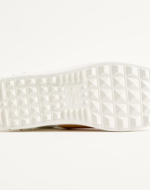 Valentino Garavani - Calfskin Open Sneaker - White/beige - Man - Man