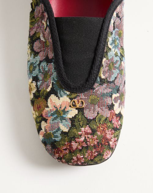 Valentino Garavani - Ballerines Rythmika En Tissu Jacquard Après L'hiver - Animalier - Femme - Ballerines