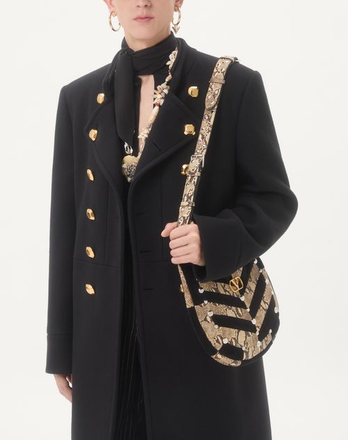 Valentino - Valentino Crepe De Chine Silk Shirt With Scarf Collar - Black - Man - Shirts