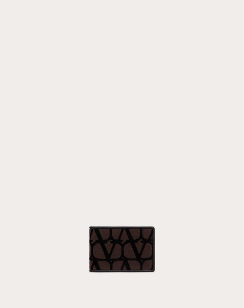 Beige Toile Iconographe leather-trim canvas wallet
