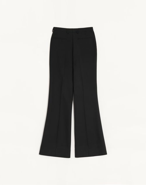Valentino - Valentino Nylon Gabardine Trousers - Black - Man - Trousers And Shorts