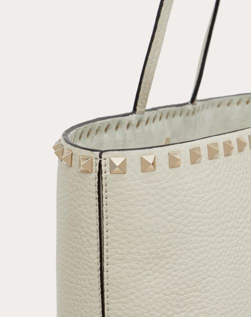 Valentino Garavani Rockstud textured-leather tote