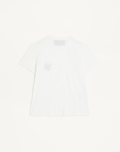 Valentino - Cotton T-shirt With Vg Patch - Ivory - Man - T-shirts And Sweatshirts