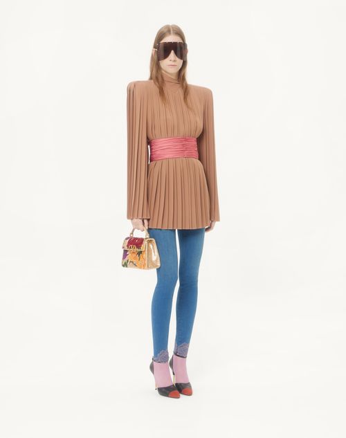 Valentino Garavani - Valentino Garavani Vsling Embroidered Mini Handbag - Multicolour - Woman - Top Handle Bags