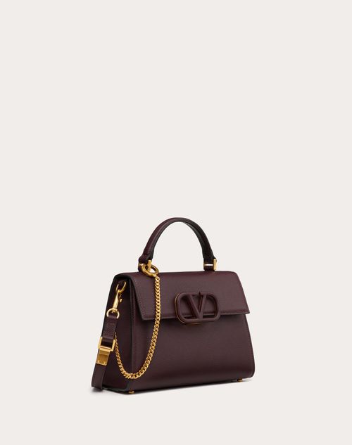Valentino Garavani - Small Vsling Grainy Calfskin Handbag - Fondant - Woman - Top Handle Bags