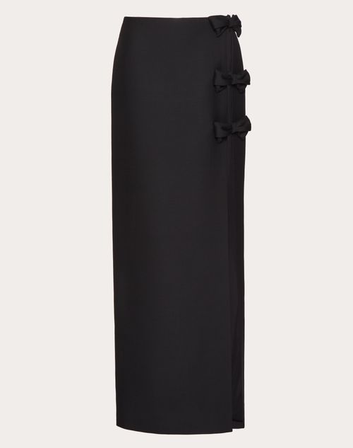 Valentino - Jupe En Crêpe Couture - Noir - Femme - Jupes