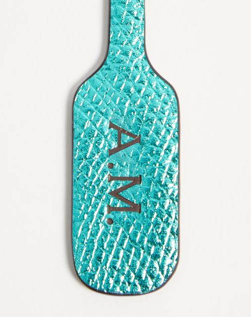 Valentino Garavani - Valentino Garavani Devain Small Shoulder Bag In Jacquard Cloqué Lurex Fabric - Teal - Woman - Shoulder Bags
