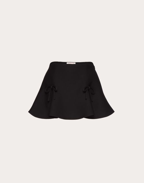 Valentino - Crepe Couture Mini Skirt - Black - Woman - Skirts