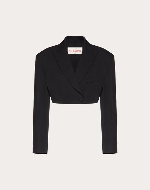 Valentino - Blazer In Grisaille - Black - Woman - Ready To Wear