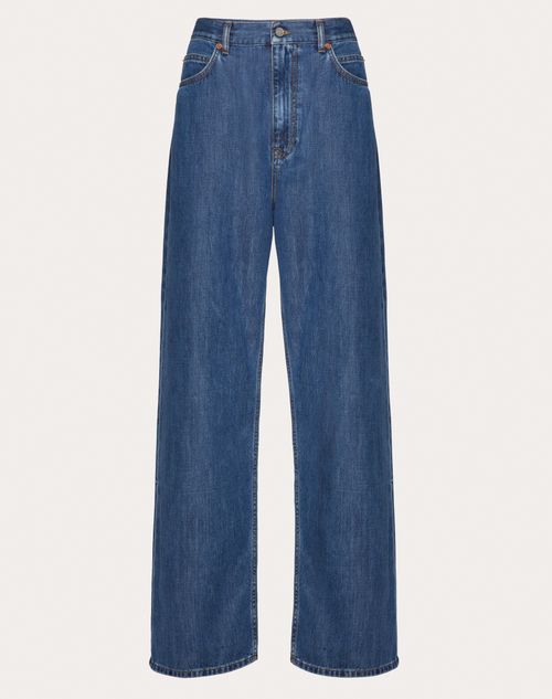 Valentino - Blue Medio Denim Trousers - Denim - Woman - Gifts For Her