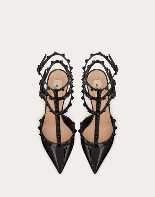 Patent Rockstud Pumps With Matching Straps And Studs 65 Mm for Woman in  Black | Valentino US