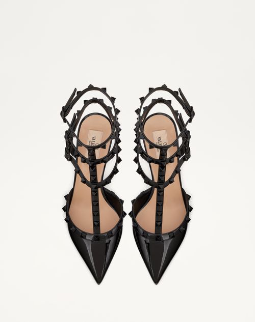 Valentino black patent store rockstud pumps