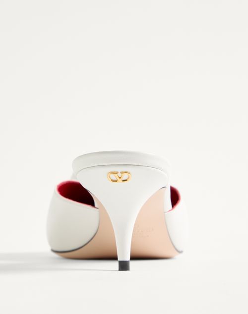 Valentino Garavani - Drip Rose Kidskin Mule With Crystals 55mm - White - Woman - Pumps And Slingbacks