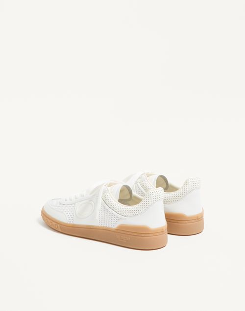 Valentino Garavani - Upvillage Low-top Sneaker In Perforated Nappa Leather - White - Man - Sneakers