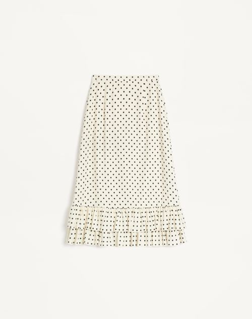 Valentino - Gonna In Supergran Stampa Plusdepois - Betulla/nero - Donna - Gonne