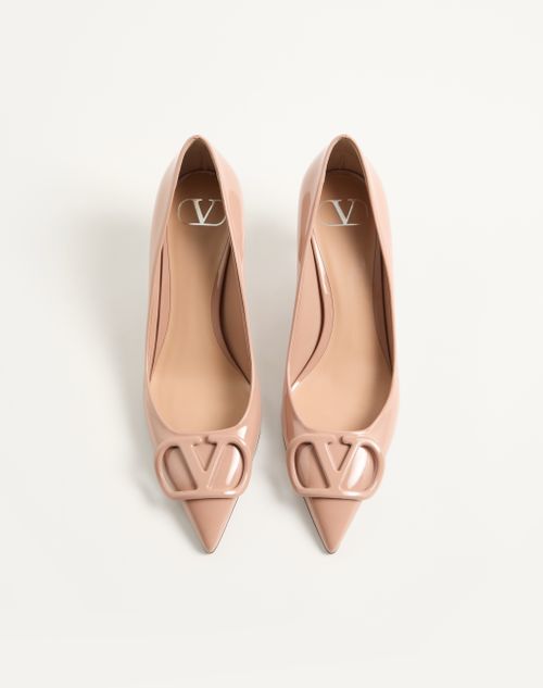 Valentino Garavani - Vlogo Signature Patent Leather Pumps 60mm - Rose Cannelle - Woman - Pumps And Slingbacks