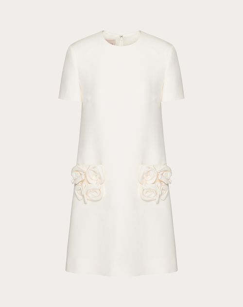 Valentino - Crepe Couture Short Dress - Ivory - Woman - Woman Ready To Wear Sale