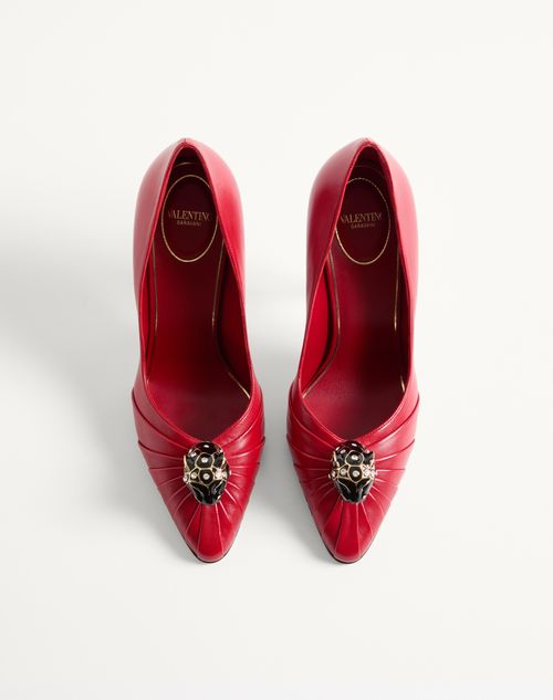 Valentino Garavani - Panthea Goatskin Pumps 105mm - Red - Woman - Pumps