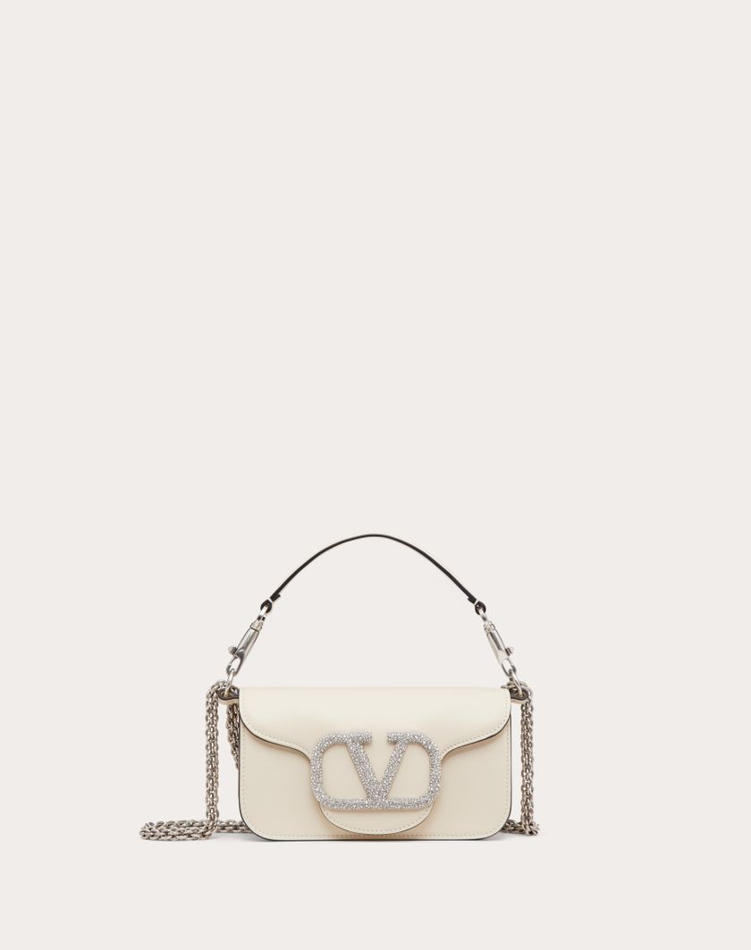 Valentino Handbags Borsa Piccola A Spalla Valentino Garavani Locò Con Logo Gioiello per Donna in Rose Cannelle | Valentino IT