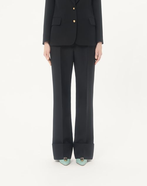 Valentino - Crepe Couture Trousers - Black - Woman - Pants And Shorts