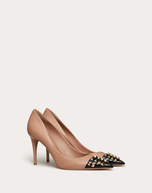 valentino rockstud 90 leather heeled sandals