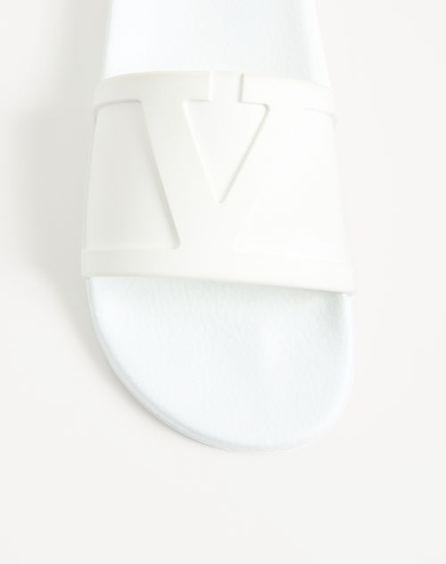 Valentino Garavani - Coolside Rubber Slide Sandal - White - Man - Sandals