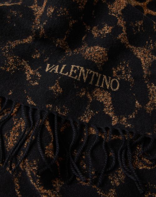 Valentino Garavani - アニマリエジャカード織ウール X カシミア ポンチョ - アニマリエ - ウィメンズ - ソフトアクセサリー