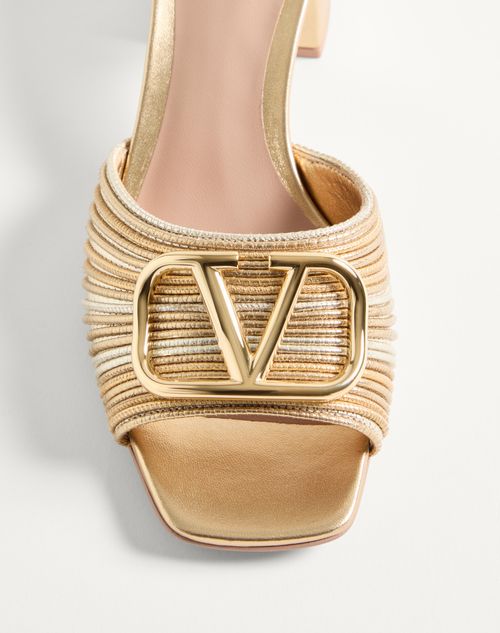 VALENTINO ゴールドエスパドリーユサンダル ヴァレンティノ ガラヴァーニ ウィメンズエスパドリーユ