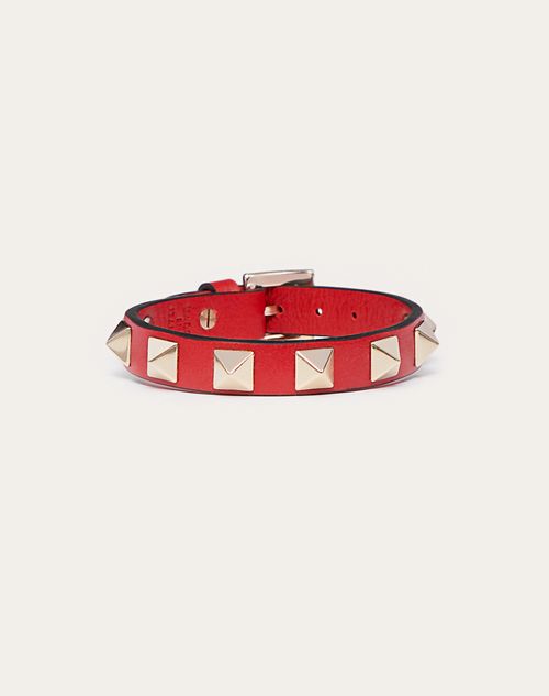 Valentino Garavani - Rockstud Bracelet - Rouge Pur - Woman - Jewellery