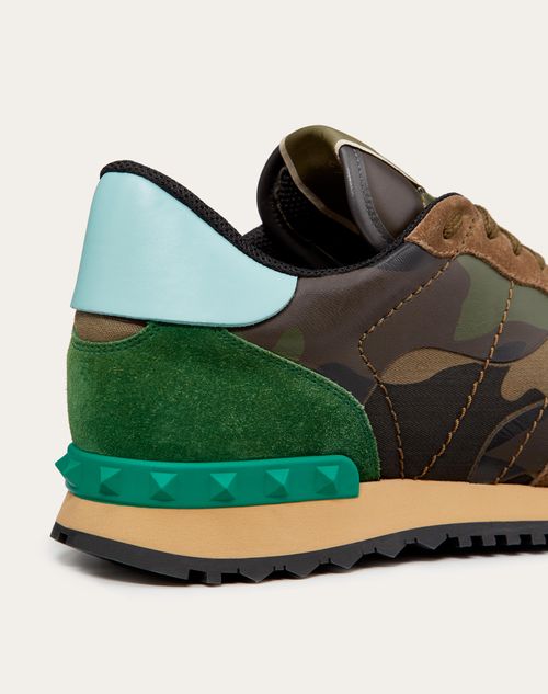 Green camo valentino sneakers hotsell