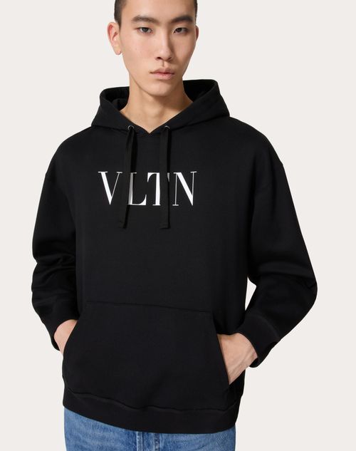 Vltnプリント フード付きスウェットシャツ for メンズ インチ ブラック 