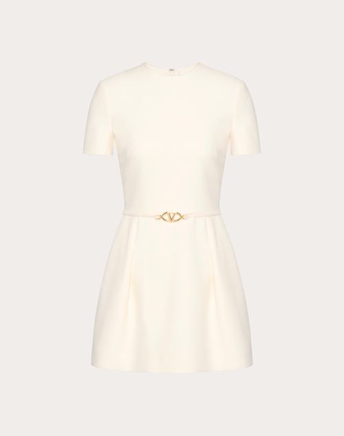 Valentino - Crepe Couture Short Dress - Ivory - Woman - Ready To Wear