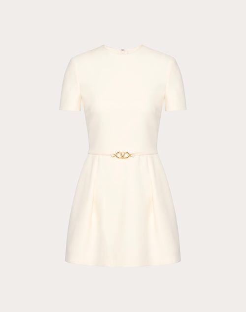 Valentino - Crepe Couture Short Dress - Ivory - Woman - Woman