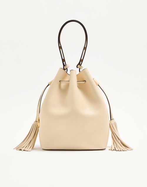 Valentino Garavani - Valentino Garavani So Seau Medium Leather Bucket Bag - Butter - Woman - Woman Bags & Accessories Sale