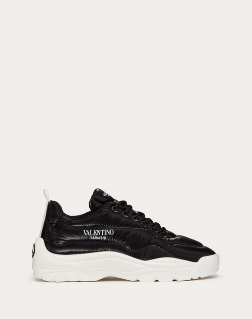 Valentino Garavani - Padded Nylon Gumboy Sneaker - Black/white - Man - Man Shoes Sale