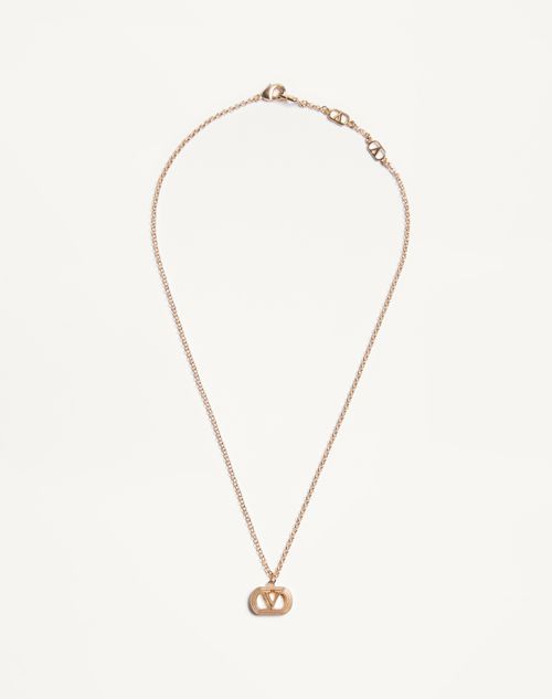 Valentino Garavani - Valentino Ovalette Metal Necklace - Gold - Man - Jewellery