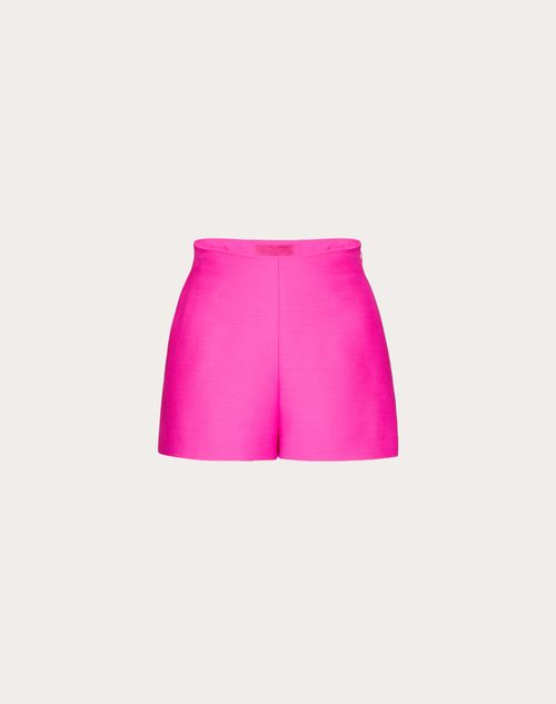 Valentino - Crepe Couture Shorts - Pink Pp - Woman - Trousers And Shorts