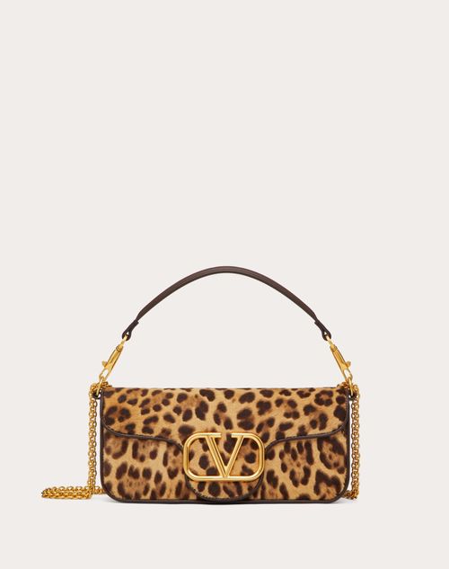 Locò Shoulder Bag In Pony Effect Animalier Calfskin for Woman in Animal  Print | Valentino HR