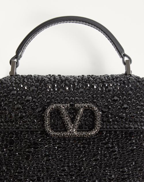 Mini Vsling Handbag With Sparkling Embroidery for Woman in Mini Vsling Handbag With Sparkling Embroidery for Woman in