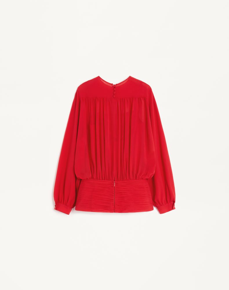 Valentino Light Georgette Top Woman Paris 46
