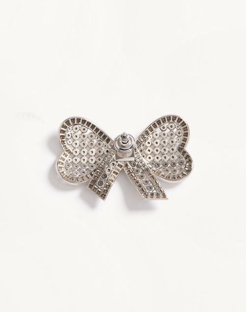 Valentino Garavani - Trop Chou Metal And Swarovski® Crystal Earrings - Palladium/crystal - Woman - Fashion Jewelry