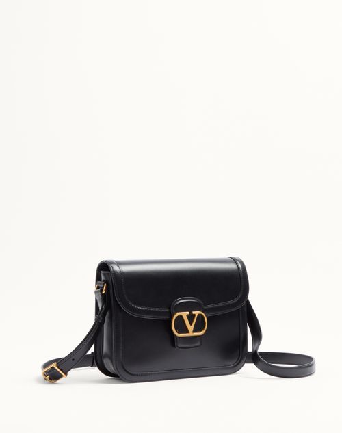 Valentino Garavani - Valentino Garavani 9to5 Smooth Calfskin Shoulder Bag - Black - Woman - Shoulder Bags