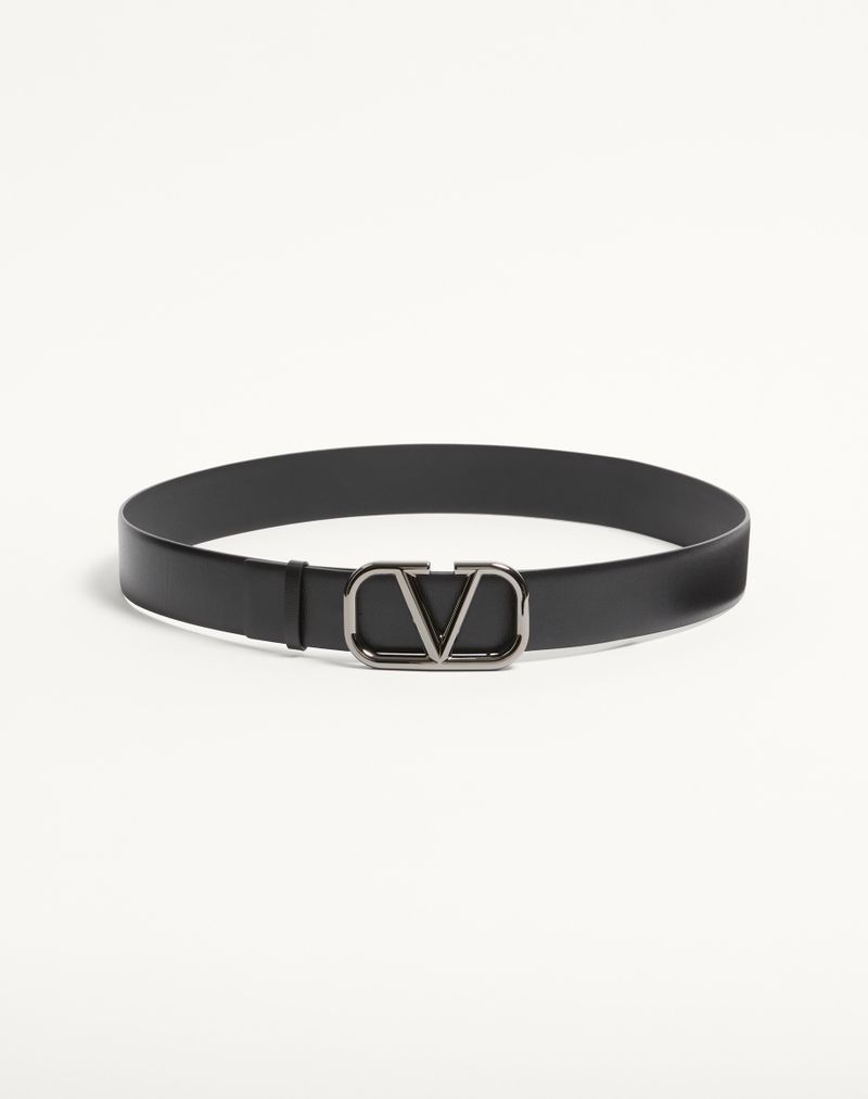 Ceinture VLogo Signature Veau 40mm Noir — Valentino