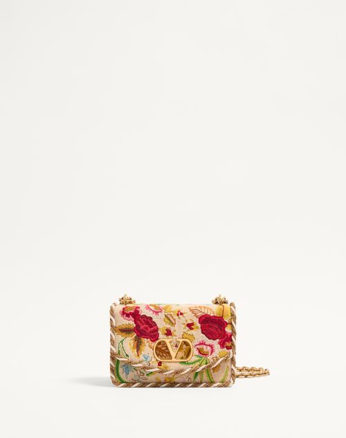 Valentino Garavani - Valentino Garavani Vain Small Embroidered Shoulder Bag - Multicolor - Woman - Shoulder Bags
