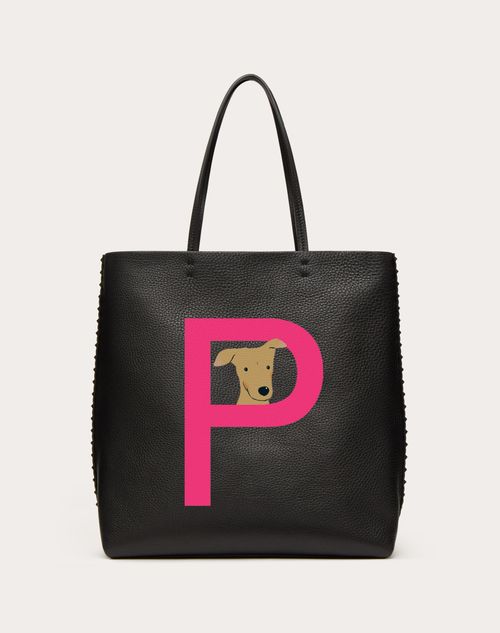 VALENTINO GARAVANI ROCKSTUD PET CUSTOMIZABLE N/S TOTE BAG